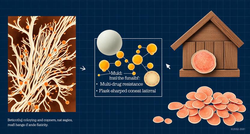 Coniochaeta hoffmannii - la muffa del legno