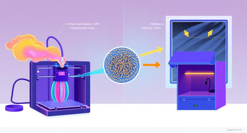 I fumi provenienti dalle stampanti 3D